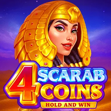 4 Scarab Coins: Hold and Win game tile